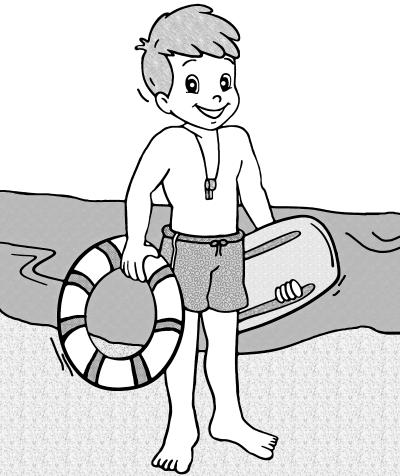 Sei ein Rettungsschwimmer!